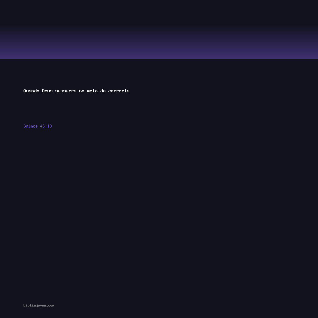 Salmos 46:10